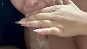 why does this greedy novinha suck mommy's cock so eagerly?