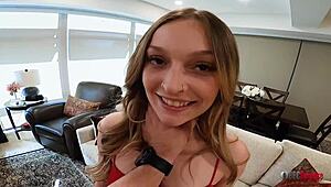 Unexpected BBC surprise leads to rough anal pounding and creampie.