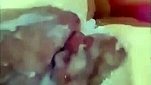 The stepmother is punished by her husband for her behavior