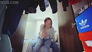 Maria intensely deceives her stepbrother with wet pussy kisses