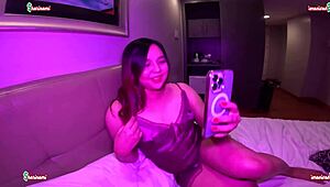 cheater girlfriend has sex videocall with stranger