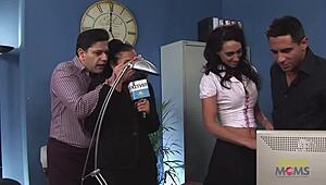 a divorced man explores group dynamics with two women in intimate settings