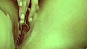 that red sexy teen is drilling her twat deeply with a dildo, so wet and pretty