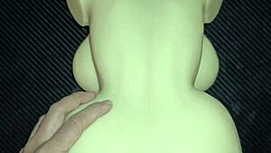 Sally begs for anal in doggy, I cum in her ass!