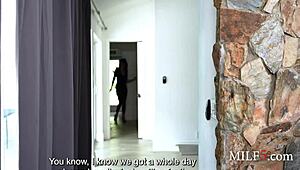 Cum drizzling on stepmom on a rainy day. Who needs a girlfriend?