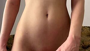 Cute Teen 18+ Fingers And Fucks Dildo In Homemade Shaved Pussy Wetness - Maiskii