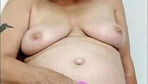 Hey, watch this dirty housewife wanking at home - feels so good!