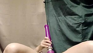 Intense Female Slave Masturbates In Harness