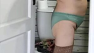 Granny's wise touch brings quick ecstasy with titty fuck and cumshot.