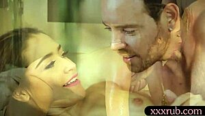 oh wow, this petite client gets boned hard by her pervy masseur in the bath!