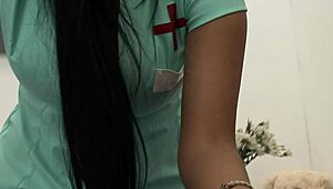 Nurse marcee entertains her superior in hospital setting