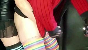 Brunette milf lola pegs big cock with strap on in anal big ass homemade