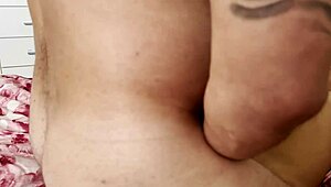 Stepbrother teases my pussy with risky rubbing