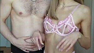 Hey, check out this blonde model's pretty pussy on her first camera time, with all the sexy details