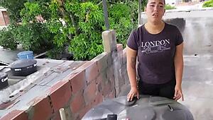 Intense stepsister riding after discovery