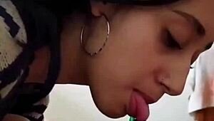 i fuck that hot skinny girl at home and she cum on tits too