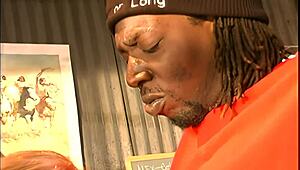 Blonde ass fucked by huge black dick on pool table