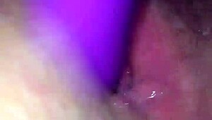 the wet wife enjoys lesbian masturbation in her private moment.