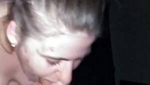 Wife Gives Deepthroat Blowjob To Husband