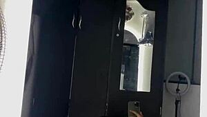 My Neighbor Saw The Video And Came To Fuck In Front Of The Mirror!