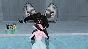 hardcore fucking with big black cock femboy