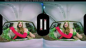 poison ivy xxx cosplay vr with a stunning redhead in the garage