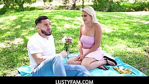 Busty Stepsister Indica Monroe Gets POV Blowjob and Hardcore Fucking in Home Date Creampie!