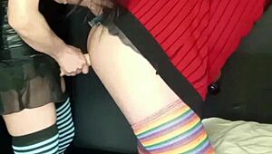 Brunette milf lola pegs big cock with strap on in anal big ass homemade