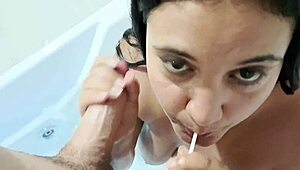 sexy fat bbw enjoys jacuzzi sex