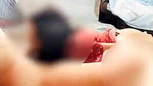 Mature latina doña mary gets creampie in red dress after gym