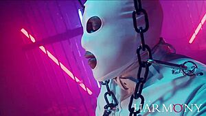 Jasmin Jae confronts two monster cocks in a group encounter