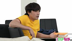 Megan Marx Bisexual Threesome with Stepsister, BFF, and Stepbrother