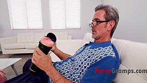 Old man aims to fuck young step granddaughter