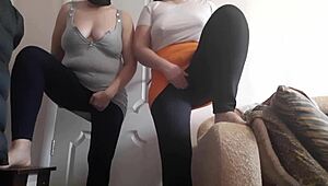 Two Hot Stepsisters Squirm From Intense Orgasms