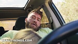 angelique lapiedra picked up and sucks xander's cock