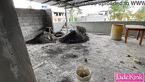 Sucking Pervert Construction Worker Big Cock On Site