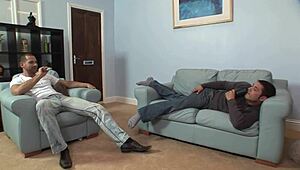 Claudia Rossi, Tia Layne, and Leia Ignite Explosive Office Gangbang Frenzy!