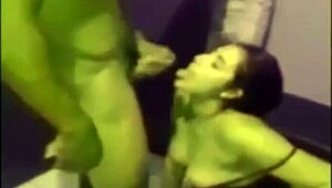 amateur girls get wild at holiday party with oral and anal