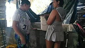 Water Shortage Leads To Neighbor's Well And Hot Fuck