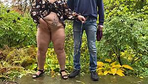 Couple Pees Together In Public Fetish Outdoors