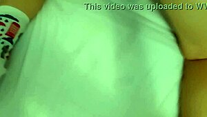 Adorable tiny girl in cute socks has passionate sex