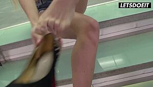 Teen anal slut with big ass gets hardcore ass fucking to her limit.