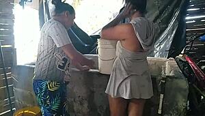 Water Shortage Leads To Neighbor's Well And Hot Fuck