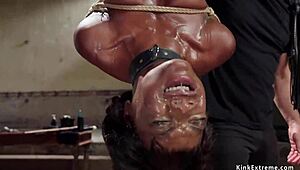 gimp slave fucks ebony trainee roughly