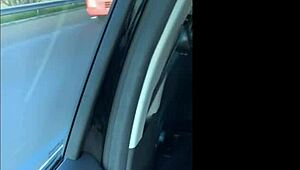 Flashing And Masturbation On The Highway