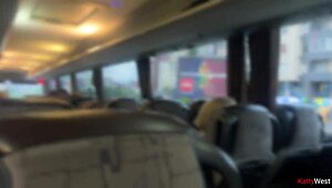 Public dick flashing girl saw my dick on the bus and helped me cum with her hand