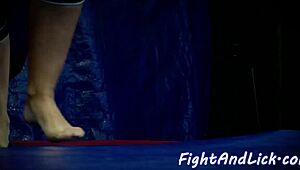 have you seen this glam babe getting anally fingered by her lesbian partner?