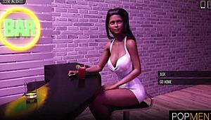 hot black girl rides young boy's massive cock at university party