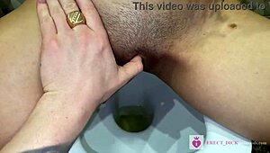 Compilation of pissing pussy with pad close-up in different underwear pov