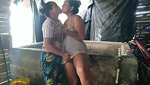 Water Shortage Leads To Neighbor's Well And Hot Fuck